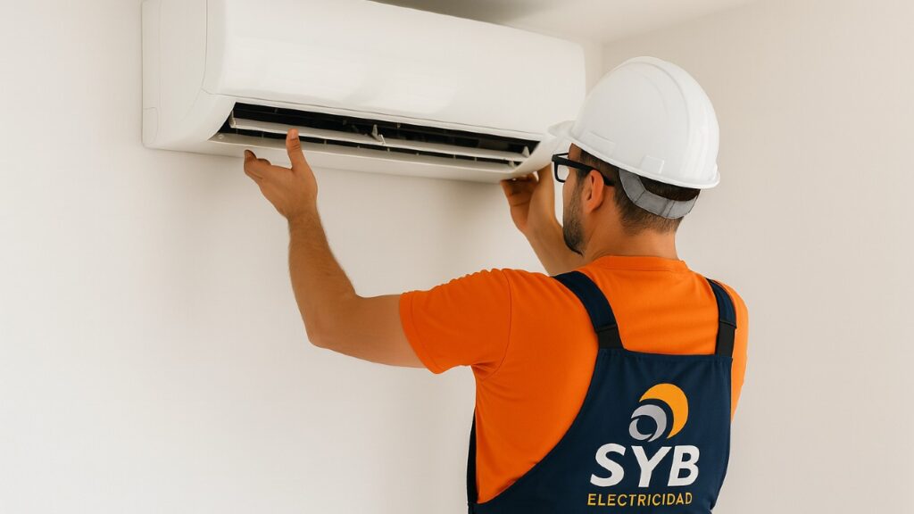 nstalación de aire acondicionado en vivienda de Barbastro